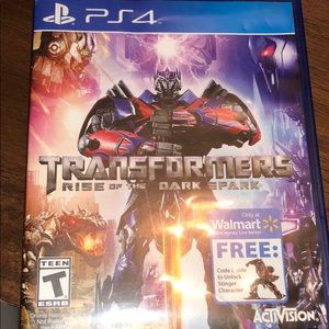 TRANSFORMERS RISE OF THE DARK SPARK PS4 game